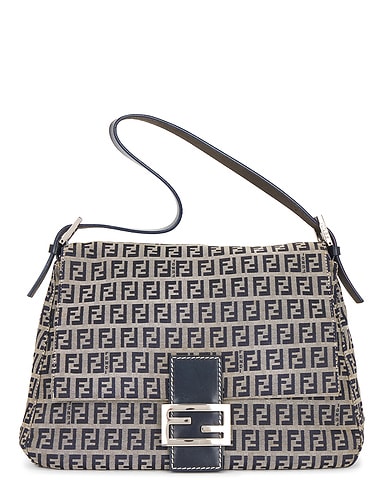 Fendi Zucchino Mama Baguette Shoulder Bag