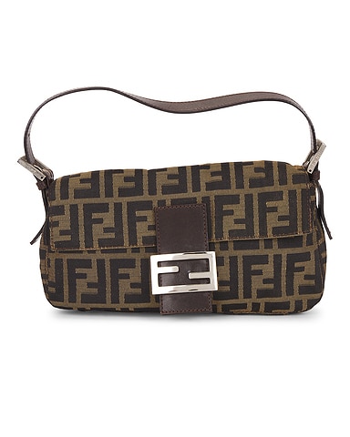 Fendi Zucca Baguette Shoulder Bag