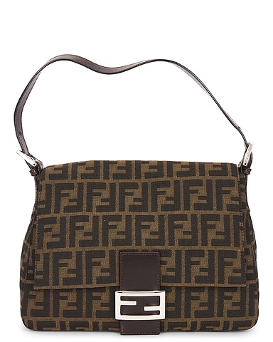 Fendi Zucca Mama Forever Baguette Shoulder Bag