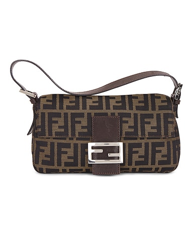 Fendi Zucca Baguette Shoulder Bag