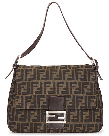 Fendi Zucca Mama Forever Baguette Shoulder Bag