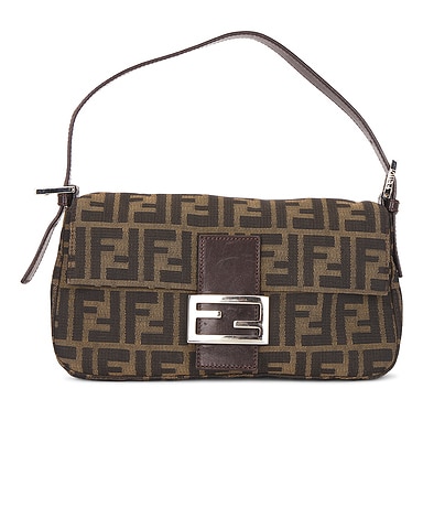 Fendi Zucca Baguette Shoulder Bag