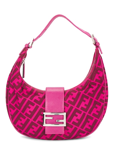 Fendi Zucca Croissant Hobo Bag