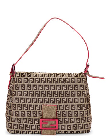 Fendi Zucchino Mama Baguette Shoulder Bag