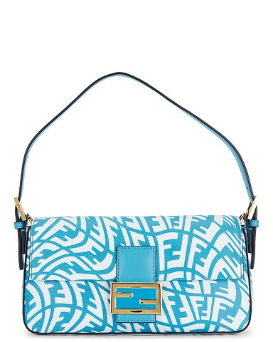 Fendi X Sarah Coleman FF Vertigo Baguette 1997 Shoulder Bag