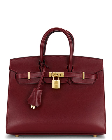 Hermes Box Birkin 25 Sellier Handbag