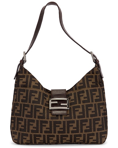 Fendi Zucca Mama Baguette Shoulder Bag