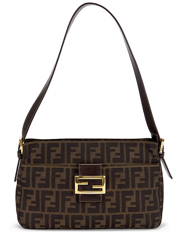 Fendi Zucca Baguette Shoulder Bag