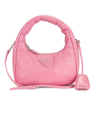 Prada Nappa Mini Hobo Bag