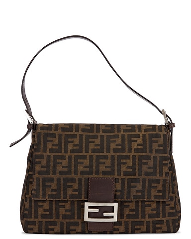 Fendi Zucca Mama Baguette Shoulder Bag