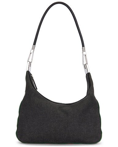 Gucci Denim Clasp Hobo Bag