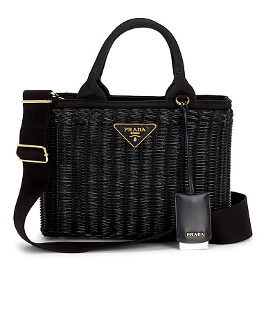 Prada Wicker Basket Bag