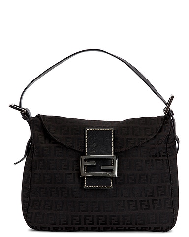Fendi Zucchino Mama Baguette Shoulder Bag