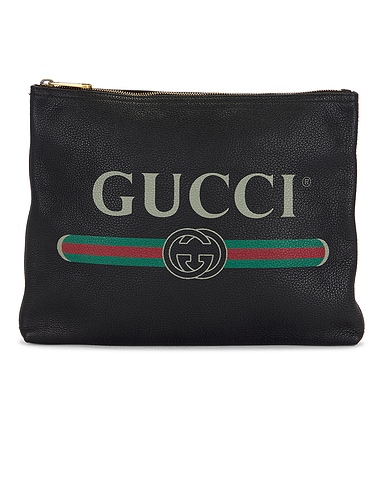 Gucci Logo Portfolio Clutch