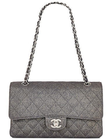 Chanel Matelasse Denim Classic Double Flap Bag