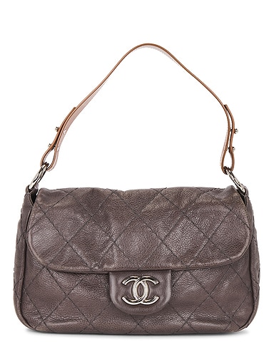 Chanel Calfskin On The Road Flap Bag