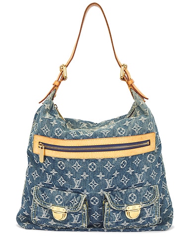 Louis Vuitton Monogram Denim Baggy GM Shoulder Bag