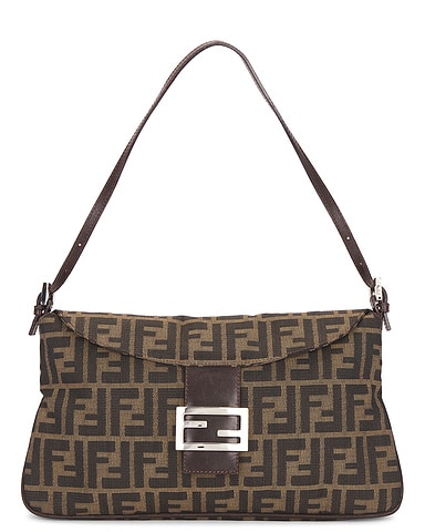 Fendi Zucca Baguette Shoulder Bag