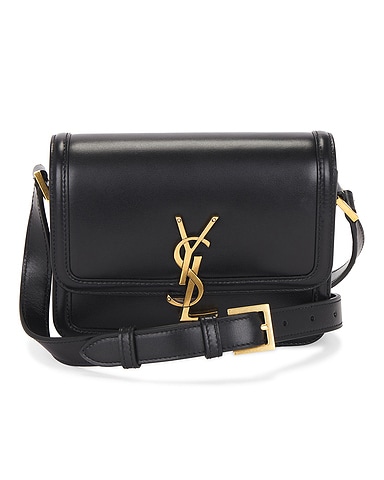 Saint Laurent Small Solferino Satchel Bag in Noir