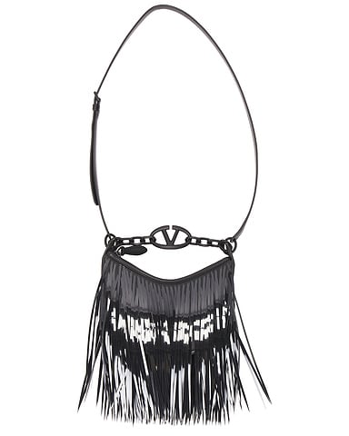 Valentino Garavani V Logo Moon Mini Hobo Bag