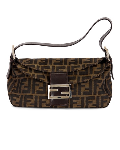 Fendi Zucca Baguette Shoulder Bag