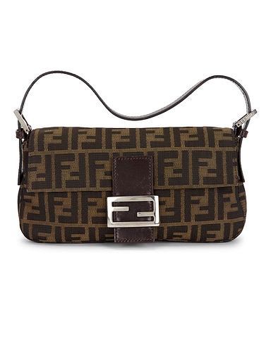 Fendi Zucca Baguette Shoulder Bag