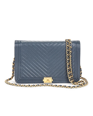 Chanel Calfskin Boy Wallet On Chain
