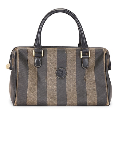 Fendi Pequin Boston Bag
