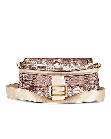 Fendi Sequin Baguette Shoulder Bag