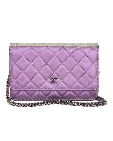 Chanel Lambskin Classic Iridescent Wallet On Chain