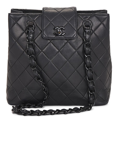 Chanel Lambskin Flap Tote Bag