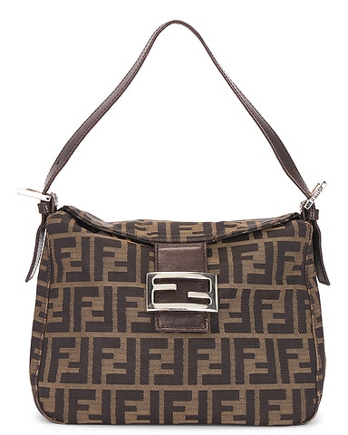 Fendi Zucca Mama Forever Baguette Shoulder Bag