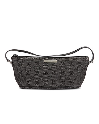 Gucci Denim GG Boat Pochette Shoulder Bag