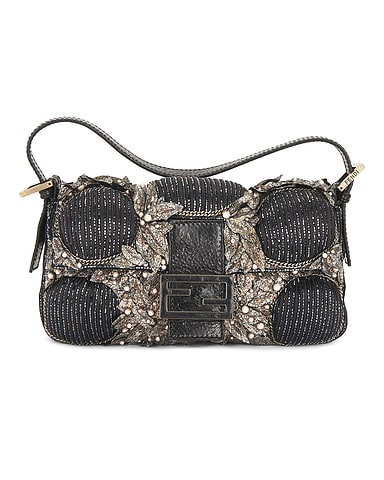 Fendi Beaded Baguette Shoulder Bag