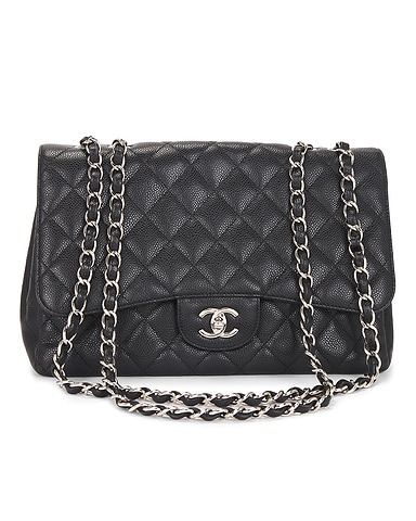 Chanel Caviar Jumbo Classic Double Flap Bag