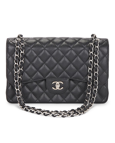 Chanel Caviar Jumbo Classic Double Flap Bag