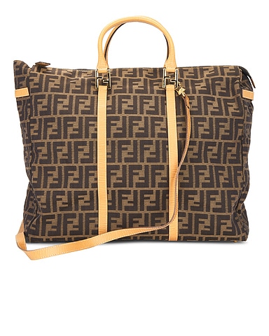 Fendi Zucca Boston Bag