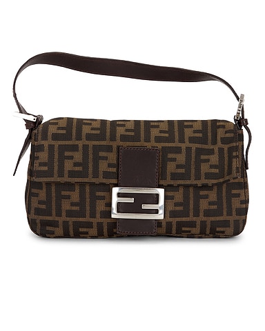 Fendi Zucca Baguette Shoulder Bag