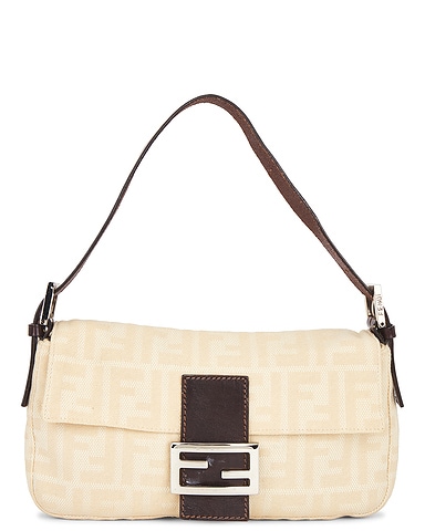 Fendi Zucca Baguette Shoulder Bag