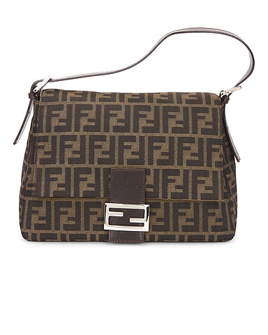 Fendi Zucca Mama Forever Baguette Shoulder Bag