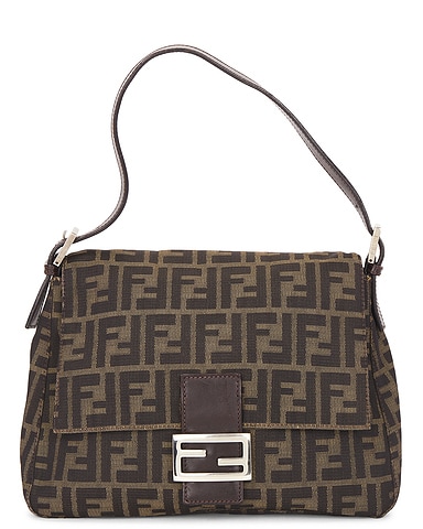 Fendi Zucca Mama Forever Baguette Shoulder Bag