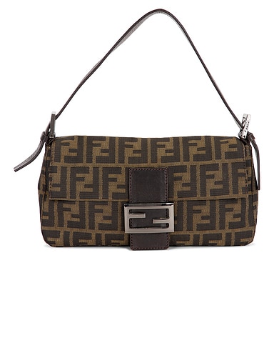 Fendi Zucca Baguette Shoulder Bag