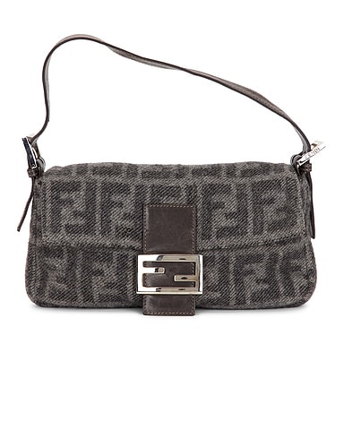 Fendi Zucca Baguette Shoulder Bag