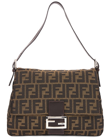 Fendi Zucca Mama Forever Baguette Shoulder Bag