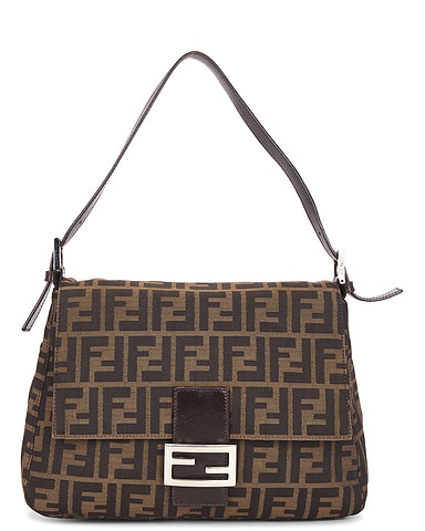Fendi Zucca Mama Forever Baguette Shoulder Bag