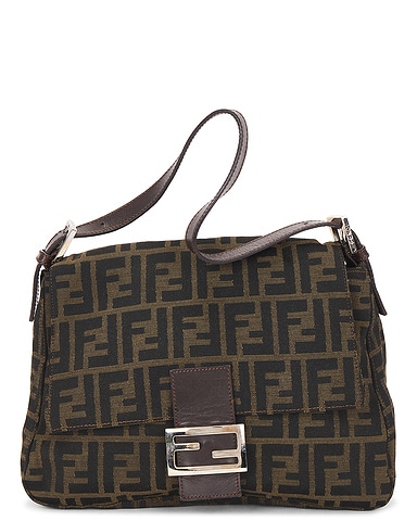 Fendi Zucca Mama Baguette Shoulder Bag