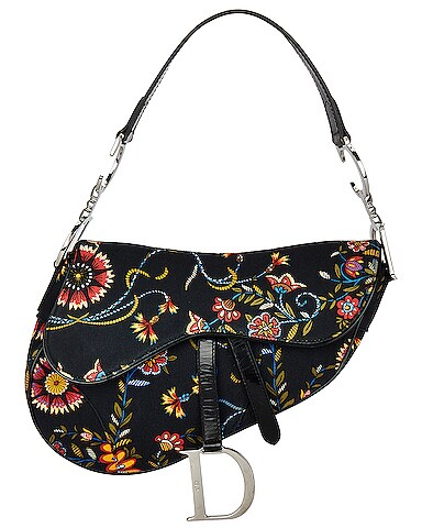 Dior Floral Saddle Bag