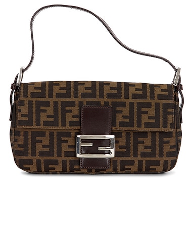 Fendi Zucca Baguette Shoulder Bag