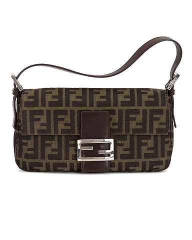 Fendi Zucca Baguette Shoulder Bag