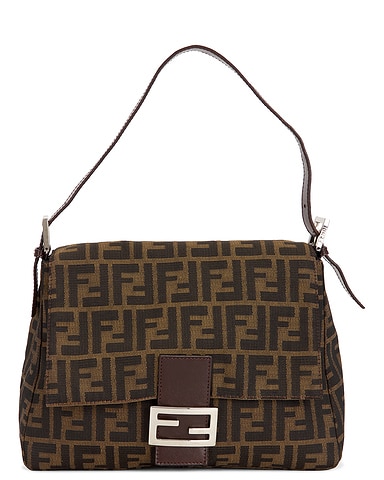 Fendi Zucca Mama Forever Baguette Shoulder Bag